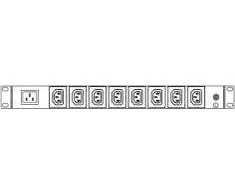 EnerGenie SMART RACK maitinimo juostelė 19" 1ph - 8xC13+4xCEE7/5 aplinkos ir energijos stebėjimas AVIZIO POWER