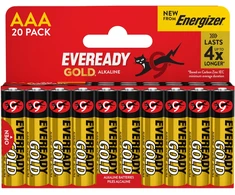 Energizer Baterija EVEREADY GOLD iš ENERGIZER, AAA, LR03, 1,5V, DHP20 EU, 20 vnt.