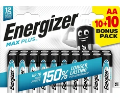 Energizer Max Plus LR6 AA elementai, 20 vnt.