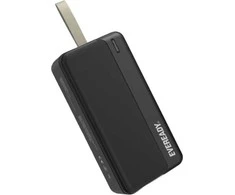 Eveready PX30B – Powerbank 30000 mAh 2x USB-A (juoda)
