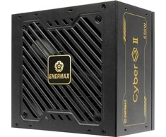 650W „Enermax“ maitinimo šaltinis 650W „CyberG II 80+ Gold“ Juodas be modifikacijų