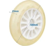 Enero Riedutinių ratukas 100 mm baltas