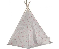Žaidimų palapinė Enero, tipis WIGWAM su kilimėliu ir 2 pagalvėlėmis "Flaming"