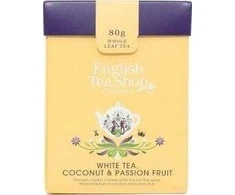 English Tea Shop Baltoji biri arbata su kokosu ir pasifloromis EKOLOGIŠKA* 80 g