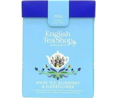 English Tea Shop Baltoji biri arbata su šeivamedžio uogomis ir mėlynėmis EKOLOGIŠKA* 80 g