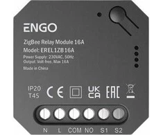 Engo valdikliai Engo ERELAY Zigbee 1 kanalas 16A relė NO-COM