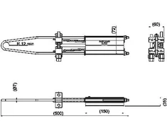 Ensto Atraminė spaustukas PAS 50-70 mm2 su nuplėšiama galvute (SO255S)