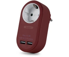 ENTAC Entac EPAG-1EE-2USB-BR maitinimo kištukų adapteris F tipo