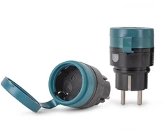 ENTAC Entac ES-2S-RC-44 maitinimo kištukų adapteris Žalia, Juoda