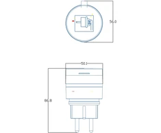 ENTAC Entac ES-WIFI-44 maitinimo kištukų adapteris juoda, žalia