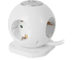 ENTAC Entac ESC1.5G3-USB-GLOBE rozgałęziacz 1,5 m 3 x gniazdo jungiama į tinklą Wewnętrzna Baltas