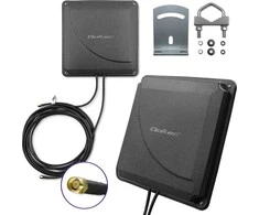 Ryšio stiprintuvas Qoltec Antenna 4G LTE DUAL MIMO booster | 35 dBi | 50W | 2x SMA male