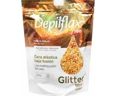Maystar Kietas depiliacinis vaškas Depilflax Glitter Wax Gold, 1000 g