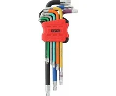 EPM KOMPLET KLUCZY TORX Raudonas LINE 9 SZT. (1 KPL)