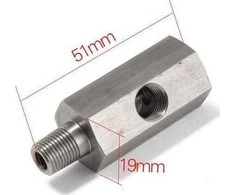 Epman Alyvos slėgio jutiklio adapteris 1/8 colio BSPT į 1/8 colio NPT