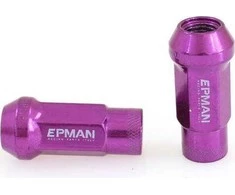 Epman_F Nakrętki M12x1.5 Plienas 48mm EPMAN Violetinė Stożek