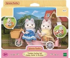 Playset Sylvanian Families Husky broliai ir seserys ir jų tandemas