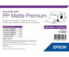 Epson PP MATTE ETIKETĖS PREM DIE-CUT/ROLL 105X210MM 259 ETIKETĖS