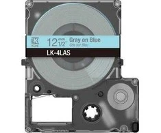 Epson „LabelWorks LK-4LAS“ – pilkas ant mėlyno fono – ritinėlis (1,2 cm x 8 m) 1 kasetė(-ės) pakabinimo dėžutė – juostos kasetė – skirta „LabelWorks LW-C410“, „LW-C610“