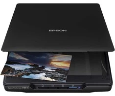Epson „Perfection“ V39II A4 formato plokščio paviršiaus nuotraukų ir dokumentų skaitytuvas su stovu