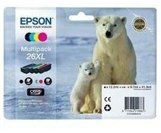 Karapas Epson C13T26364010 Nr 26XL (cianas, geltona, rausva, juoda)