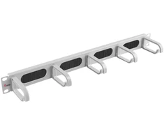 Equip 19'' Panel zarządzania kablami 5x plastikowe pierścienie plieno 1U RAL7035 (327321)