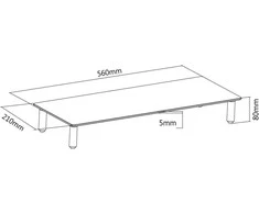 Equip 650882 monitoriaus laikiklis / stovas, stalas, permatomas