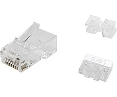 Equip 121146 RJ-45 kištukas permatomas