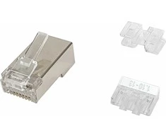 Equip Equip 121147 RJ-45 kištukas Satininis plienas, skaidrus