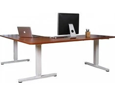 Equip Equip ERGO L-Form elekt. Schreibtischrahmen Sitz- Steh baltas