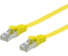 Equip Equip Patchkabel Cat6A U/FTP 2xRJ45 0.50m gelb Flach LSZH