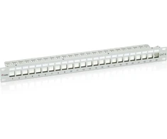Equip Equip Patchpanel 24x Cat6 19'' FTP 1HE Keystone Montage gr