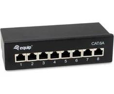 Equip Patchpanel 8x RJ45 Cat6A FTP 1HE Premium juodas