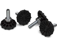 Equip kojos serverių spintoms 4 vnt. 60mm juoda