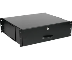Equip Equip stalčius 19" serverių spintelėms 3U, rakinamas juodas