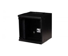 Equip Equip Prie sienos montuojamas korpusas 10" 06U 300x300 mm stiklinės durys juodos
