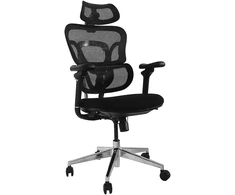 Biuro kėdė Equip Ergonomiczne krzesło biurowe Podparcia głowy/rąk SFS juoda lite Retail