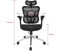 Equip Ergonomiška biuro kėdė su galvūgaliu ir porankiais, „SW Lite“, mažmeninė prekyba