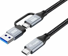 Equip Kabelis USB-C 3.2 -> C/A St/St 1.00m 20Gbps juodas