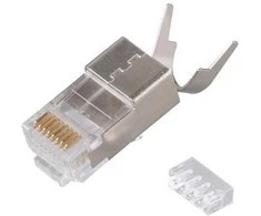 Equip Stecker RJ45 Cat8 geschirmt 50er Set grau