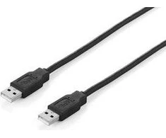 Equip USB įranga USB-A – USB-A laidas 3 m juodas (128871)