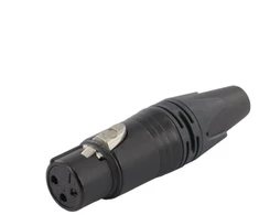 Equip Kabelinė jungtis 3-pin lizdas juoda