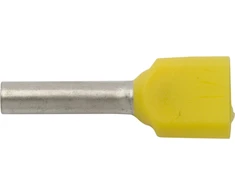 Ergom E08KH-02020101001 Izoliuotas antgalis HI 2X1/10, geltonas E08KH-02020101001 (500 vnt.)