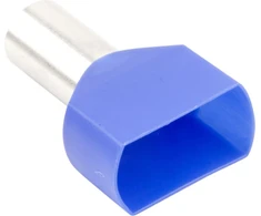 Ergom E08KH-02020103001 Izoliuota kabelio antgalis HI 2X16/14 DIN mėlynas E08KH-02020103001 (50 vnt.)