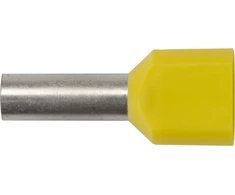 Ergom E08KH-02020102401 Izoliuota kabelio antgalis HI 2X6/14 DIN geltonas E08KH-02020102401 /100 vnt./