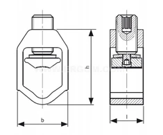 Ergom Spaustukas (V formos spaustukas) VN 300 (16-300) R32RZ-03010100403