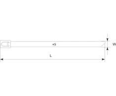 Ergom Plieninė nerūdijančio plieno kabelių juosta TSB su rutuliniu užraktu 200 x 4,6mm 100vnt. (E01TK-03020100201)