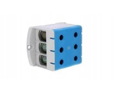 Ergom 3 bėgelių bėgio jungtis ZJUN-3x150/BL mėlyna R34RR-07010022401