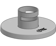 Ergonomic Solutions Vamzdis su flanšo dangteliu