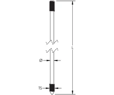 ERICO Varinis įžeminimo strypas, segmentinis, 14.2 mm x 2.1 m, 254 m 635870
